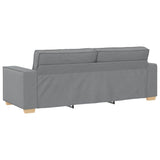 Sofa Set with Cushion 3 pcs Grey 220 x 78 x 84 cm Fabric 3324609