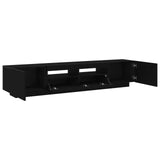 TV Cabinet Set 2 pcs Black 200 x 35 x 40 cm Engineered Wood 3333063