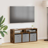 Lowboard with Drawer Smoked Oak 87 x 27.5 x 43 cm 8000584