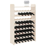 ZNTS Wine Rack with Top Board 72.5x25x111.5 cm Solid Wood Pine 4007562