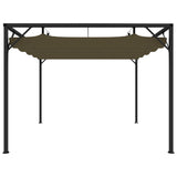 Garden Gazebo with Retractable Roof 3x3 m Taupe 180 g/m 312220