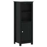 Bathroom Cabinet BERG Black 40x34x110 cm Solid Wood Pine 358545