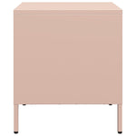 ZNTS Bedside Cabinets 2 pcs Pink 35x39x43.5 cm Steel 851247