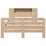 ZNTS Bed Frame without Mattress 160x200 cm Solid Wood Pine 3309884