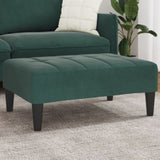 Footstool Dark Green 77x55x31 cm Velvet 4007386