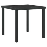 Garden Dining Set 5 pcs Black Powder-Coated Steel 3379157