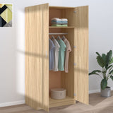 Wardrobe Sonoma Oak 80x52x180 cm Engineered Wood 800624