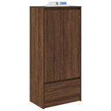 Cabinet with Drawer Brown Oak 55.5x34x119.5 cm Engineered Wood 861649