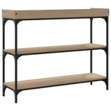 Console Table with Shelves Sonoma Oak 100x30x80 cm 837808