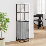 Highboard Grey Sonoma 35.5x35x139 cm Engineered Wood and Metal 849047