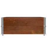 Garden Planter Brown 100x100 cm Solid Wood Pine 3295402