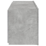 TV Wall Cabinet with LED Lights Concrete Grey 100x35x41 cm 837326