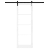 Sliding Door White and Black 83 x 232 cm 3332394