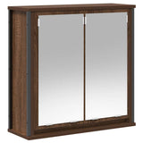 2 Piece Bathroom Furniture Set Brown Oak Engineered Wood 3328368