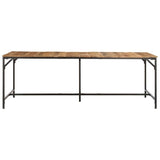 Dining Table 220x90x75 cm Solid Wood Rough Mango 373608