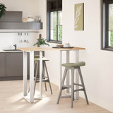 Bar Table Legs T-Shaped 2 pcs White 60x35x cm Steel 4013105