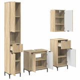Bathroom Furniture Set Sonoma Oak Engineered wood, Metal 3393115