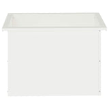 Garden Planter with LED White 40 x 60 x 40 cm Steel 8008142