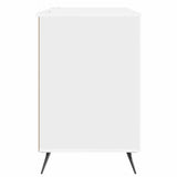 Desk High Gloss White 142.5 x 50 x 75 cm Engineered Wood 3414634