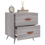 ZNTS Bedside Cabinets 2 pcs Grey Sonoma 40x35x47.5 cm Engineered Wood 827257