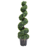 Artificial Boxwood Spiral Plant with Pot Green 117 cm 336504
