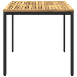 Garden Dinner Table White and Black 80 x 80.5 x 75 cm 901758