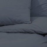 Duvet Cover Set Anthracite 260x240 cm Cotton 136084