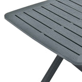 48791 Folding Garden Table Green 79x72x70 cm Plastic
