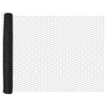 Hexagon Fence Grey 1.4 x 10 m Steel 42005503