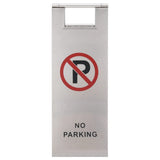 Folding Parking Sign Stainless Steel 149574