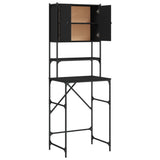 Washing Machine Cabinet Black 68x48.5x194 cm 838973