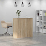 Reception Desk Sonoma Oak 100x50x103.5 cm Engineered Wood 3324162