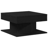 Coffee Table Black Oak 57 x 57 x 30 cm Engineered Wood 862665