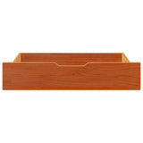 Under-Bed Drawers 2 pcs Wax Brown 80x55x17 cm Solid Wood Pine 850931
