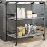 Kitchen Trolley Grey Sonoma 100.5x50x105 cm Engineered Wood 842334