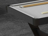3.5ft Folding Pool Table, Snooker Table with Two Cues, 16 Balls, Chalk, Triangle, Brush - Grey T3398P425030