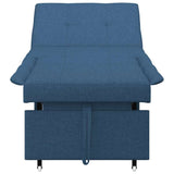 Sofa Bed Blue 194 x 50 x 82 cm Plywood 42008589