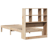 Bookcase Bed without Mattress 90x200cm Solid Wood Pine 3322556