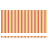 Retractable Awning Manual Yellow and orange 600 x 300 cm Fabric 3331601
