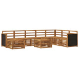 Outdoor Sofa Set 7 pcs Natural Solid Acacia Wood 3384730