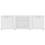 801161 TV Cabinet White 120x34x37 cm Engineered Wood