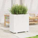 ZNTS Garden Planter White 70x40x72 cm Solid Wood Pine 3282630