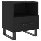 Bedside Cabinets 2 pcs Black 40x35x47.5 cm Engineered Wood 827487