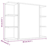 ZNTS 3 Piece Bathroom Cabinet Set Brown Oak Engineered Wood 3187608