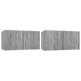 4 Piece TV Cabinet Set Grey Sonoma Engineered Wood 3114532