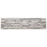 Wall Panels 10 pcs 100 x 25 cm Light Grey EPS Foam 42046108