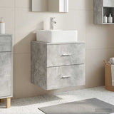 Wall-Mounted Sink Vanity Concrete Grey 49.5 x 41 x 63 cm 890273