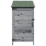 Garden Shed with Roof Grey 59 x 56 x 113.5 cm Solid Fir Wood 42033438