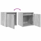 Wall-Mounted Bedside Cabinets 2 pcs Grey Sonoma 38x34x40 cm 861240