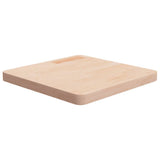 Square Table Top 50x50x4 cm Untreated Solid Wood Oak 342943